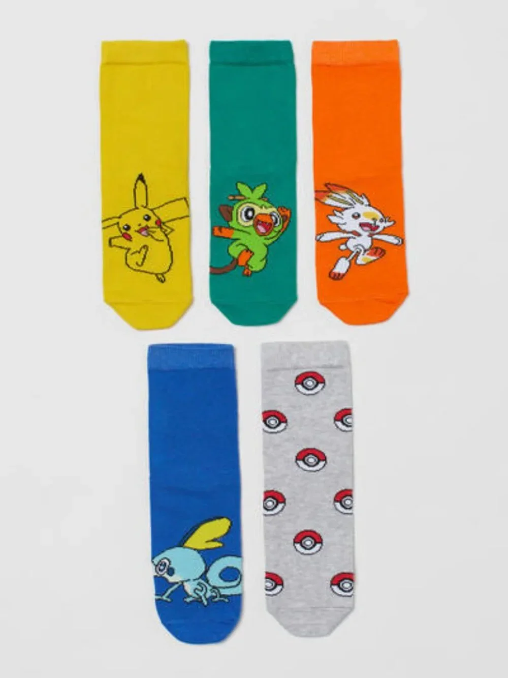 H&M Pokemon NWT socks, 5 pack, size 13 - 1.5